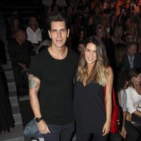 Diego y Laura Matamoros en el front row desfile de Andrés Sardá en Madrid Fashion Week primavera/verano 2018