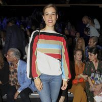 Raquel Sánchez Silva en el front row desfile de Dolores Cortés e Ion Fiz en Madrid Fashion Week primavera/verano 2018