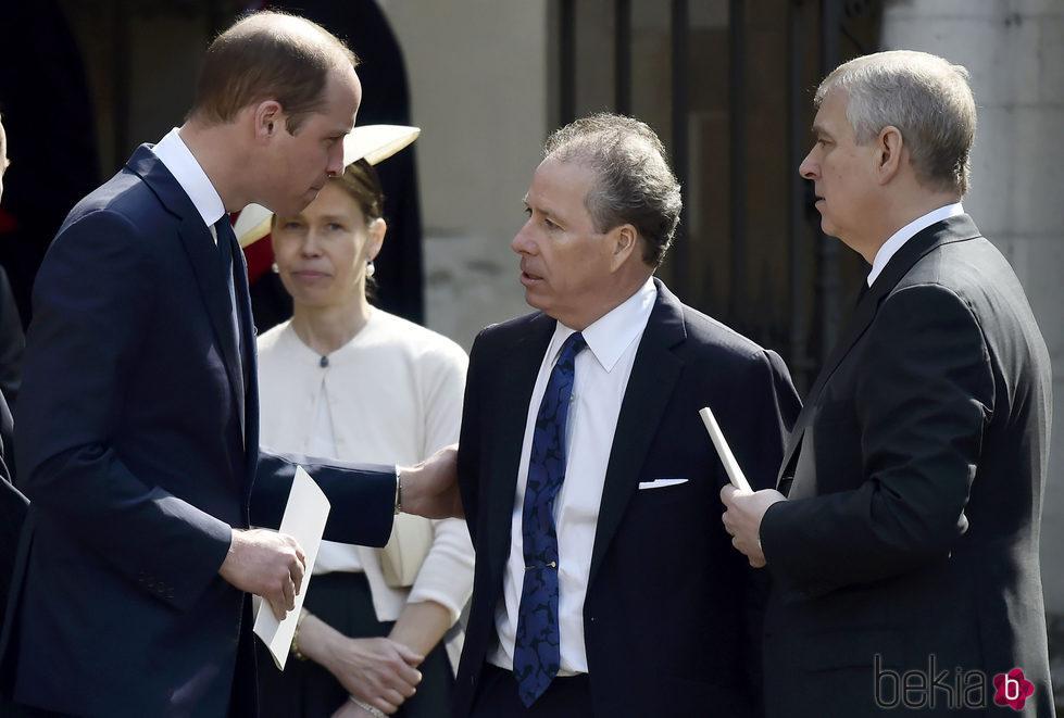 El Príncipe Guillermo y el Duque de York con David Armstrong Jones