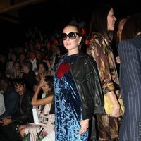 Lindsay Lohan en el desfile de Angel Schlesser en la Madrid Fashion Week 2017