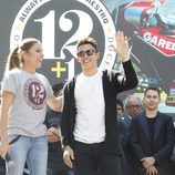 Marc Márquez en el homenaje celebrado a las puertas del Bernabéu en Madrid de Ángel Nieto