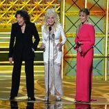 Lily Tomlin, Dolly Parton y Jane Fonda en la gala de los Premios Emmy 2017