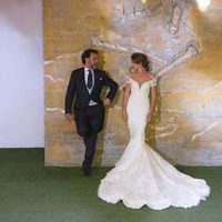 Cristina Alarcón y José Luis García-Pérez en el día de su boda