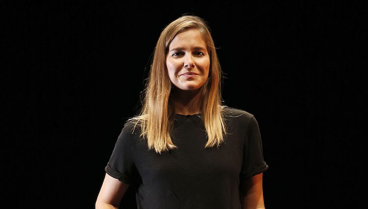 Natalia Sánchez en la presentación de la obra teatral 'Oleanna'