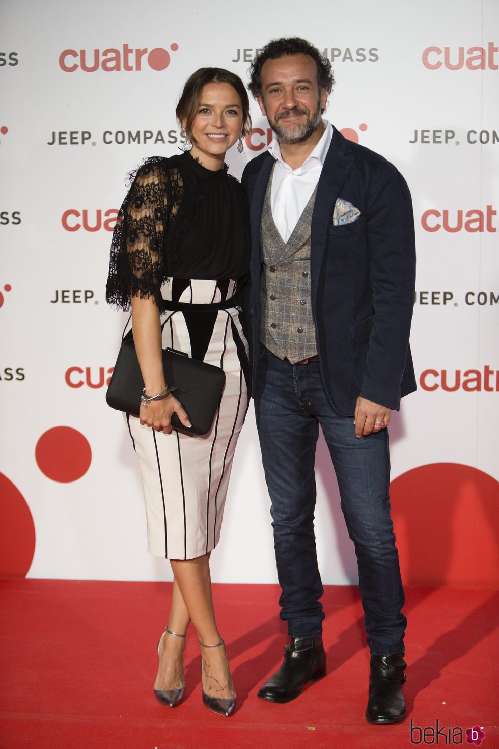 Cristina Alarcón y José Luis García Pérez en la fiesta de Cuatro para presentar la temporada 2017