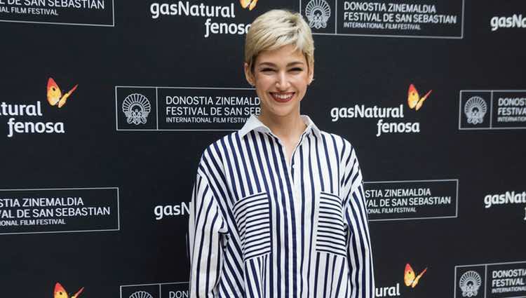 Úrsula Corberó en la presentación de 'Proyecto Tiempo' en el Festival de San Sebastián 2017