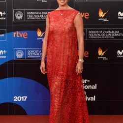 Anne Igartiburu en la gala de inauguración del Festival de San Sebastián 2017