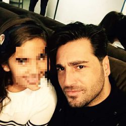 David Bustamante con su hija Daniella en su concierto en Las Rozas