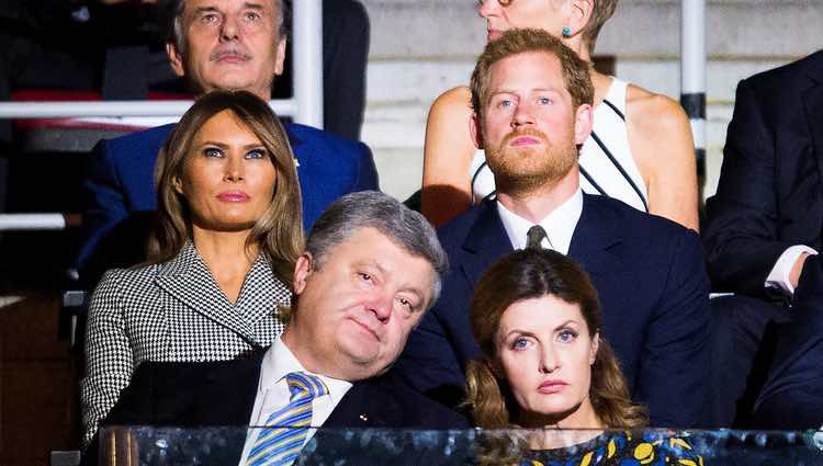 Melania Trump y Harry de Inglaterra en la inauguración de los Juegos Invictus 2017