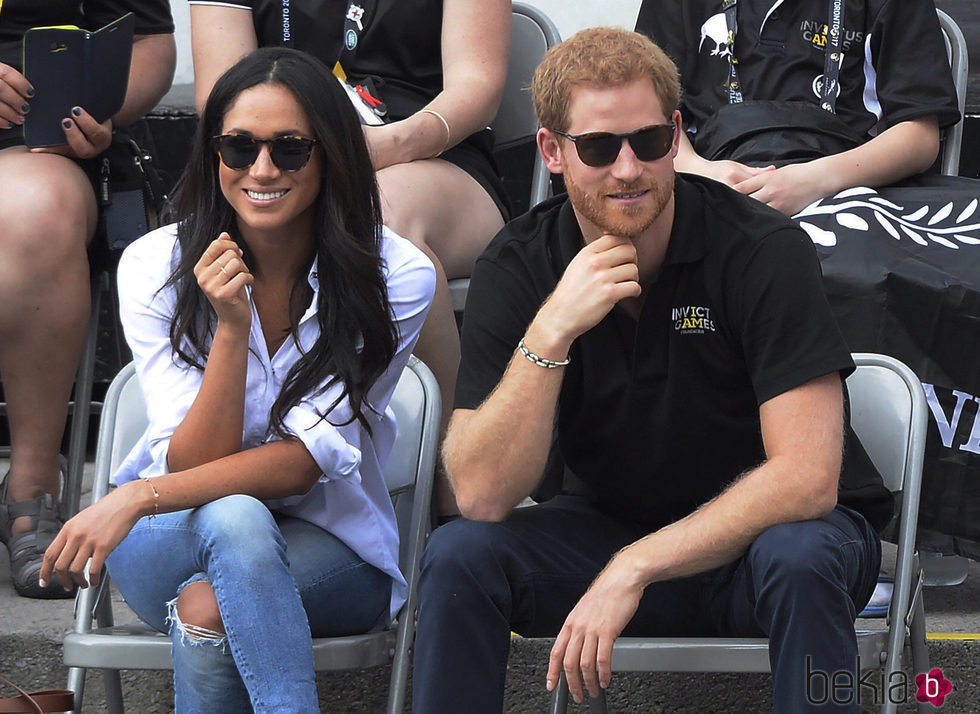 El Príncipe Harry y Meghan Markle muy felices en los Invictus Games de Toronto