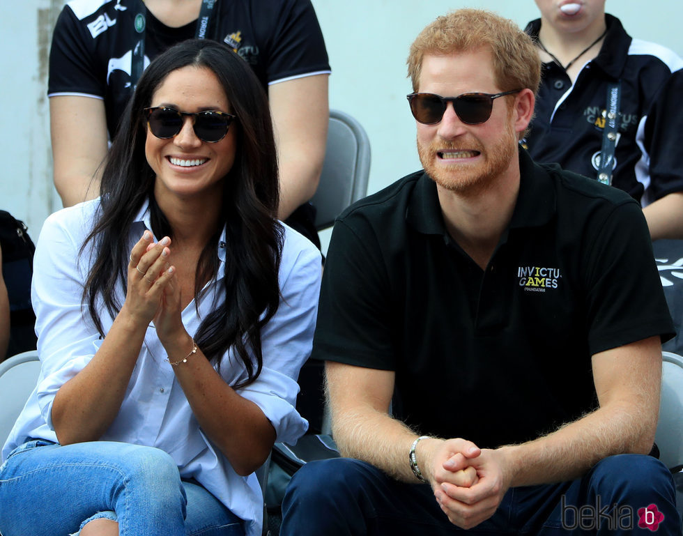 El Príncipe Harry y Meghan Markle, muy divertidos en los Invictus Games de Toronto