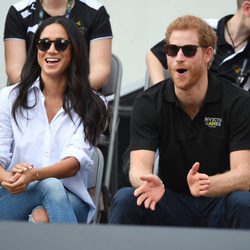 El Príncipe Harry y Meghan Markle, emocionados en los Invictus Games de Toronto