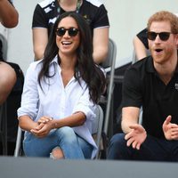 El Príncipe Harry y Meghan Markle, emocionados en los Invictus Games de Toronto