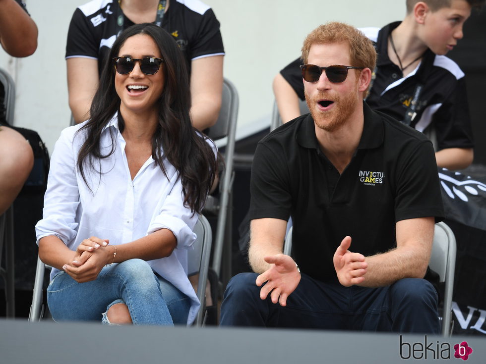 El Príncipe Harry y Meghan Markle, emocionados en los Invictus Games de Toronto