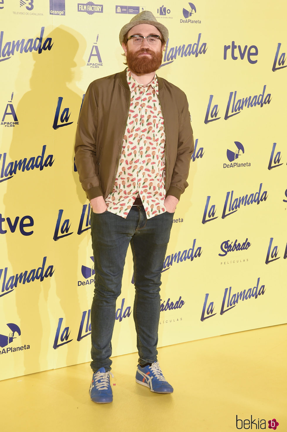 Manuel Burque en el estreno de la película 'La Llamada'