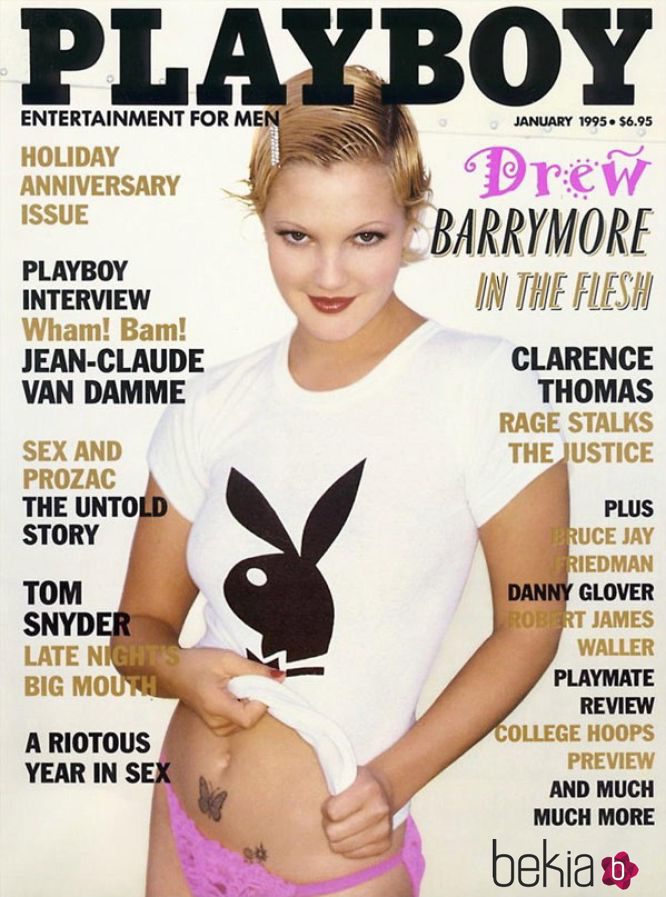 Drew Barrymore aparece en 'Playboy' en 1995