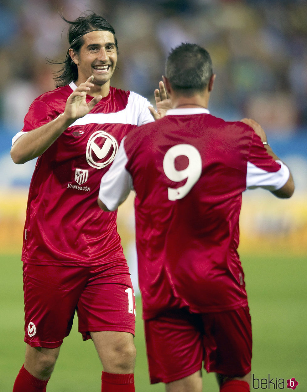 El ex futbolista Ruben de la Red en el partido 