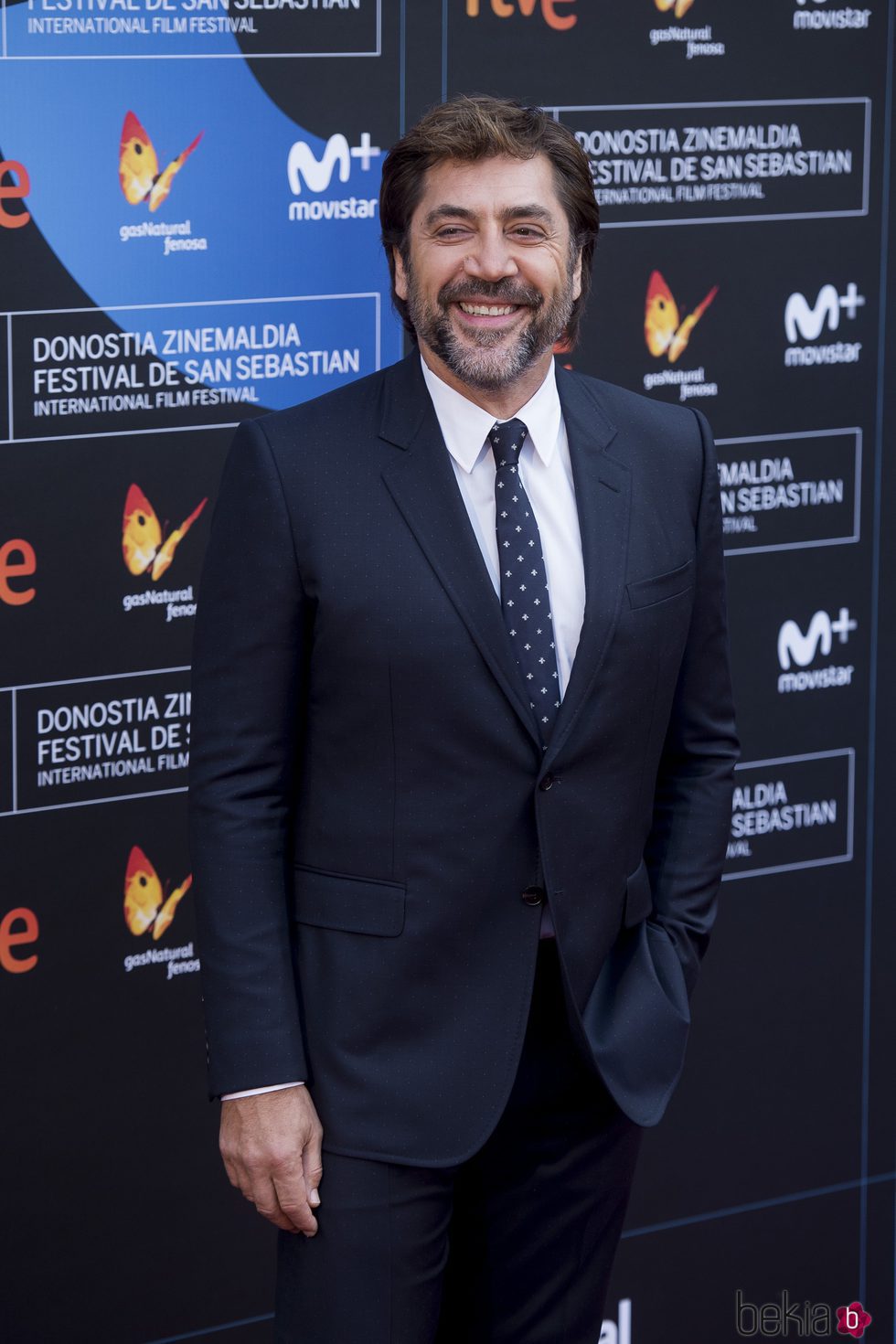 Javier Bardem en la clausura del Festival de San Sebastián 2017