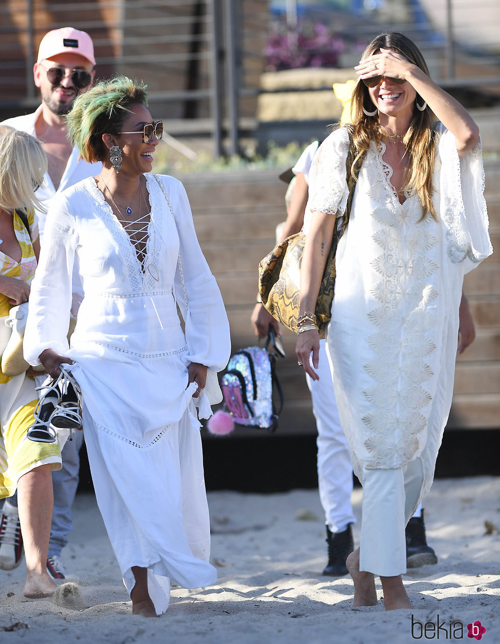 Mel B y Heidi Klum en Malibú