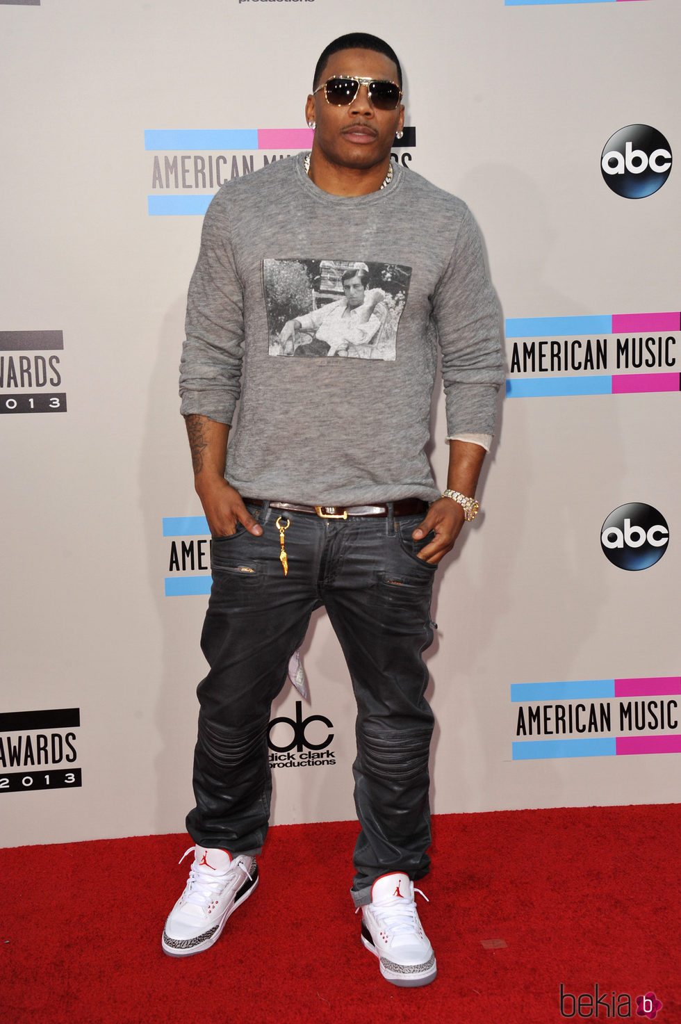 El rapero Nelly en los American Music Awards