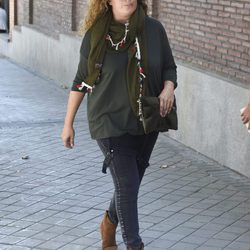 Estrella Morente visita a Antonio Carmona en el hospital