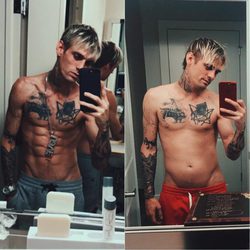 El cambio físico de Aaron Carter tras la rehabilitación