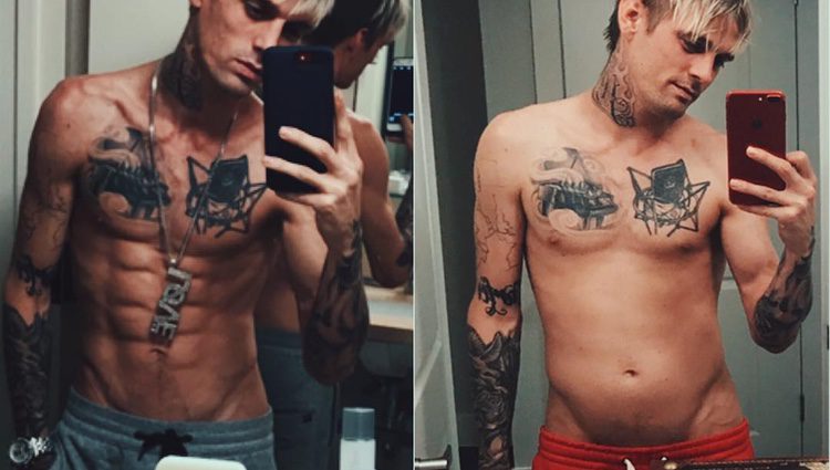 El cambio físico de Aaron Carter tras la rehabilitación