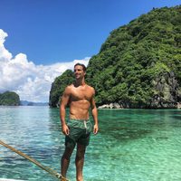 Jaime Astrain con el torso desnudo de vacaciones en Filipinas