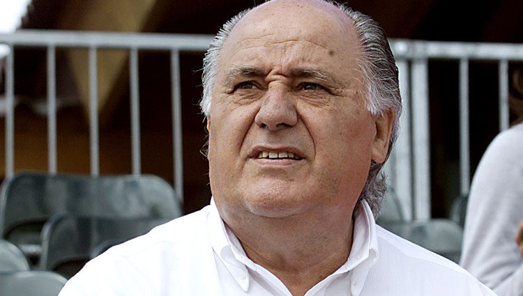 Amancio Ortega en el concurso de saltos en La Coruña