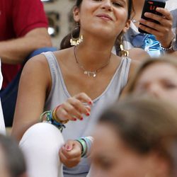 Cayetana Rivera, sonriente en un festejo taurino