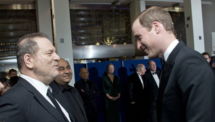 Harvey Weinstein y el Príncipe Guillermo de Inglaterra