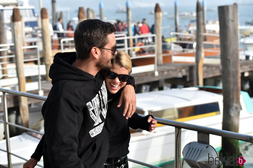 Sofia Richie y Scott Disick en Venecia