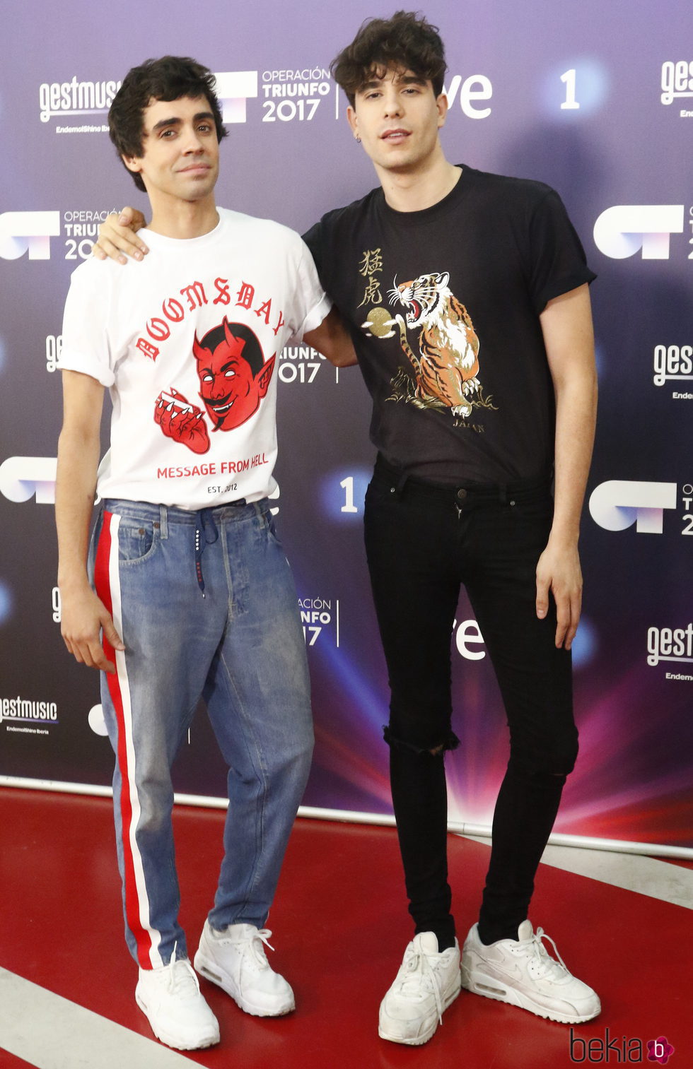 Javier Calvo y Javier Ambrossi en la presentación de 'OT 2017'