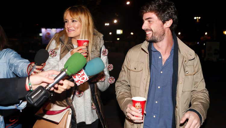 Alba Carrillo y David Vallespín en el Parque de Atracciones