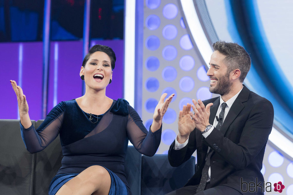 Rosa Lopez junto a Roberto Leal en la primera gala de 'Operación Triunfo 2017'