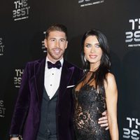 El futbolista Sergio Ramos y Pilar Rubio en la gala de los Premios The Best Fifa 2017