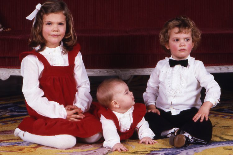 Magdalena de Suecia en su primera Navidad con sus hermanos Victoria y Carlos Felipe