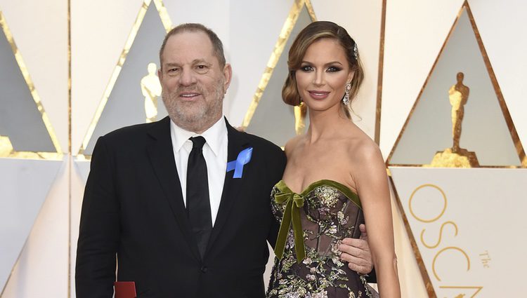 Harvey Weinstein y Georgina Chapman en los Oscar