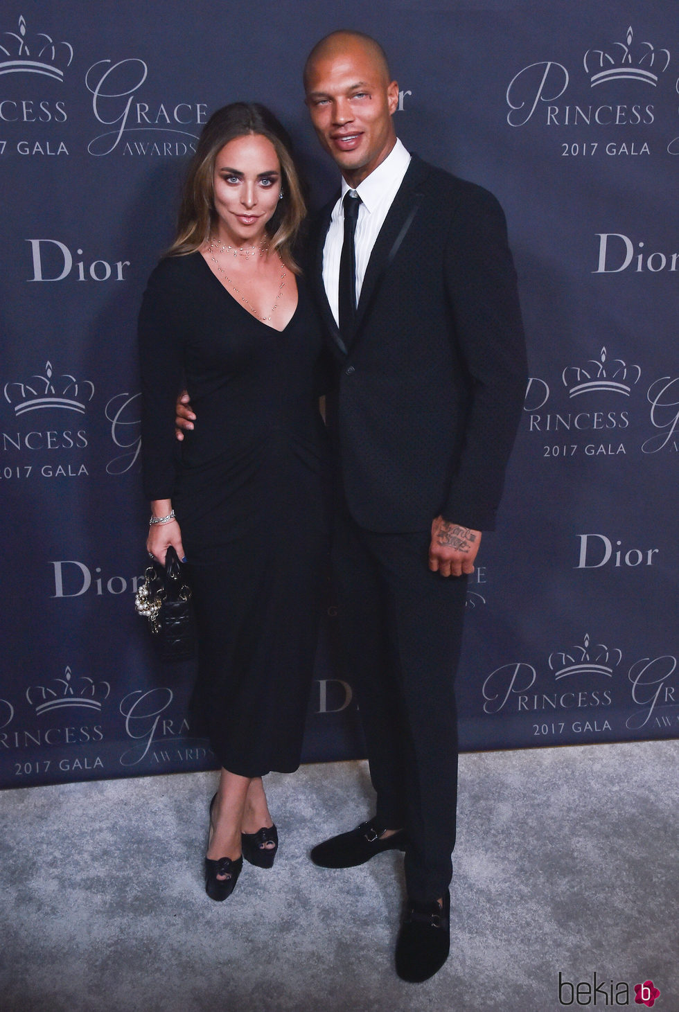 Chloe Green y Jeremy Meeks en los Premios Princesa Grace 2017