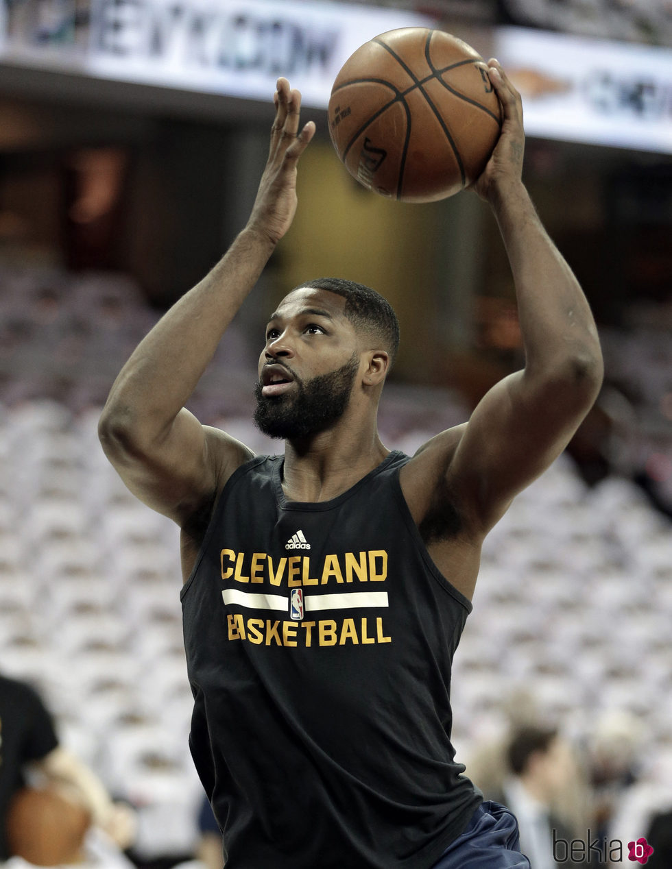 Tristan Thompson en un partido de la NBA