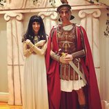 Arbeloa y Carlota Ruíz en Halloween 2017