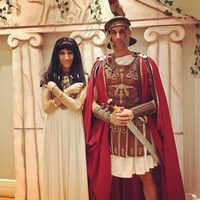 Arbeloa y Carlota Ruíz en Halloween 2017