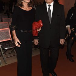 Isabel Preysler y Mario Vargas Llosa en la celebración del 25 aniversario del Museo Thyssen Bornemisza