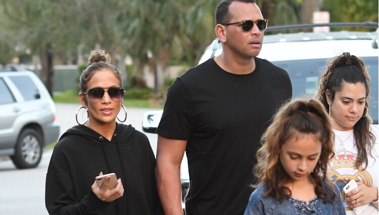 Jennifer Lopez y Alex Rodriguez en familia por Florida