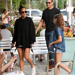 Jennifer Lopez junto a Alex Rodriguez en familia