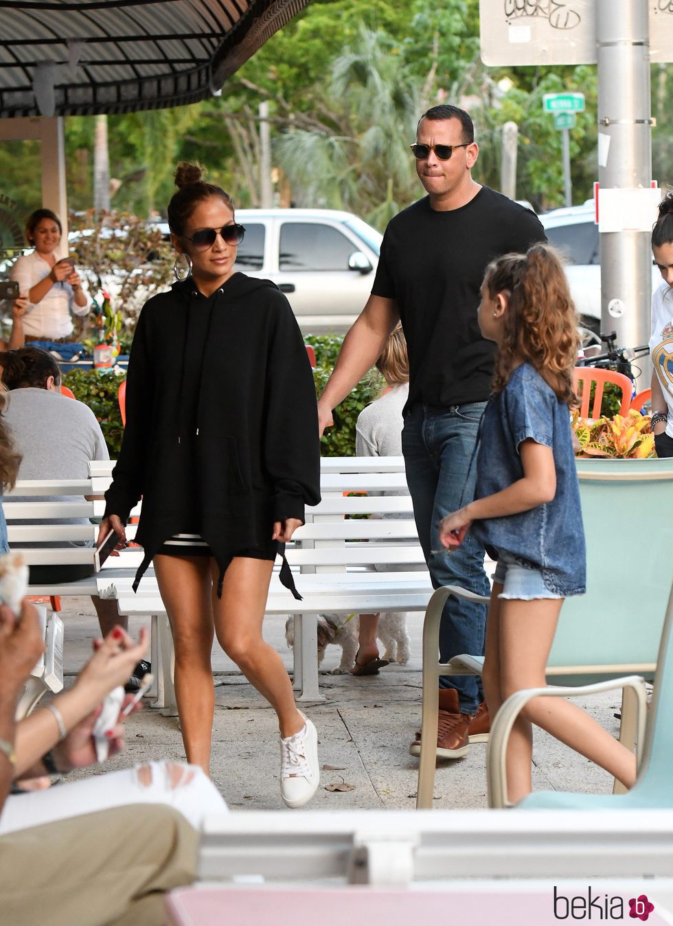 Jennifer Lopez junto a Alex Rodriguez en familia