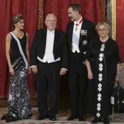 Los Reyes Felipe y Letizia con el presidente de Israel, Reuven Rivlin, y su mujer, Nechama Rivlin