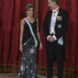 Los Reyes Felipe y Letizia en la cena de gala en honor al presidente de Israel, Reuven Rivlin