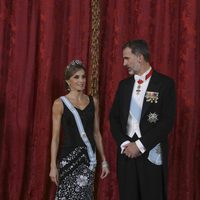 Los Reyes Felipe y Letizia en la cena de gala en honor al presidente de Israel, Reuven Rivlin