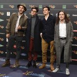 Morat en la alfombra roja de los 40 Principales Music Awards 2017